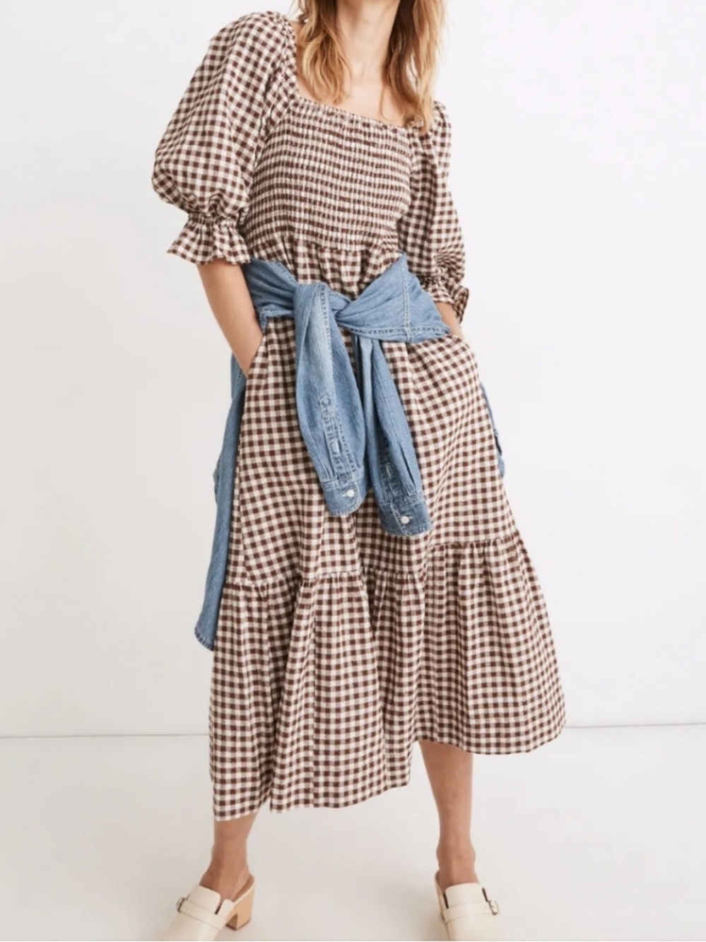 Madewell Lucie Smoked Midi Dress